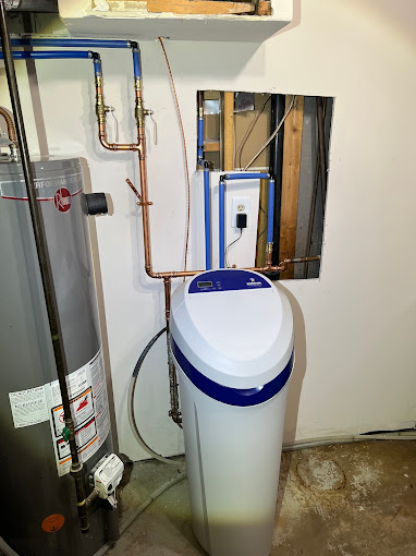 ap plumbing customer's water softener replacement